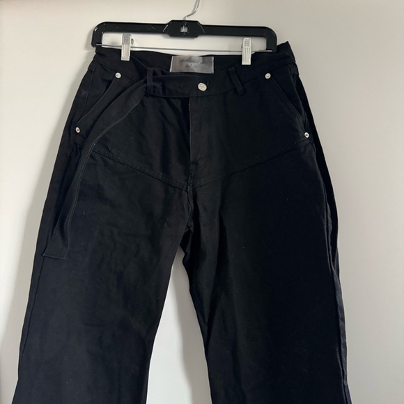 Naked Wardrobe Black Flare & Wide Leg Jeans - Picture 2 of 6